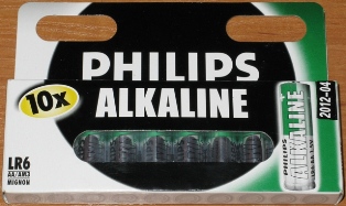 Батарейки "PHILIPS ALKALINE"