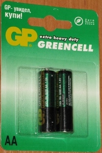 Батарейки "GP GREENCELL"