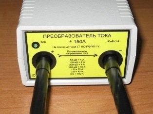 Передняя панель лабораторного датчика тока