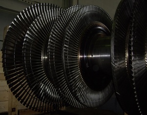 Ротор низкого давления паровой турбины ТЭЦ