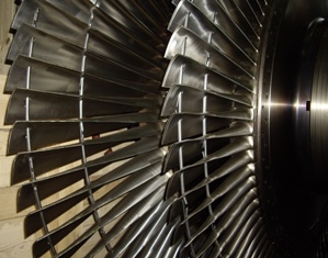 Лопатки ротора низкого давления паровой турбины ТЭЦ