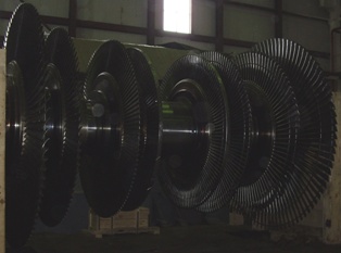 Ротор низкого давления паровой турбины ТЭЦ